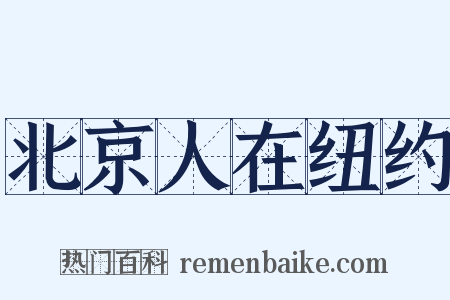 北京人在纽约是什么意思的图片